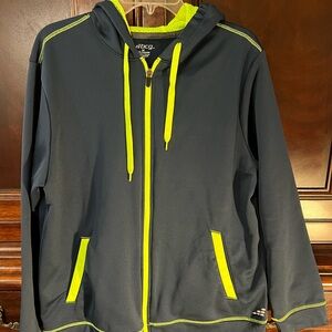 BCG Dark Blue and Bright Yellow Zip-Up Jacket